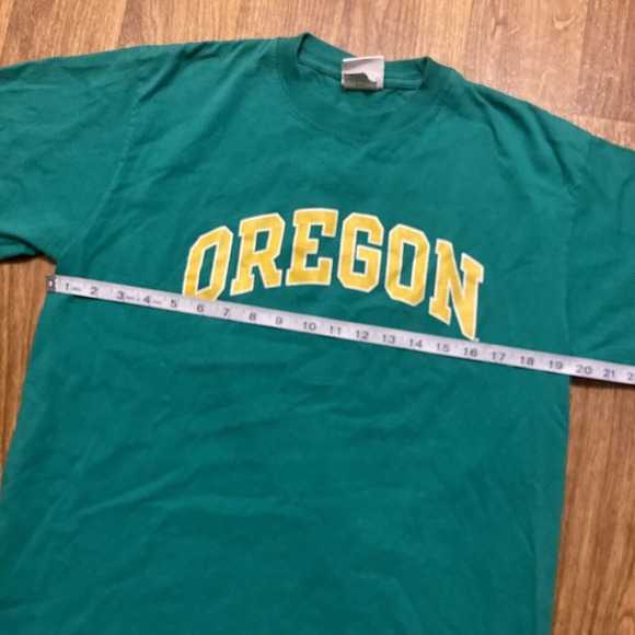 Oregon Ducks Shirt Men Large Green Champion Athletic Short Sleeve Spell Out‎ - Picture 5 of 6